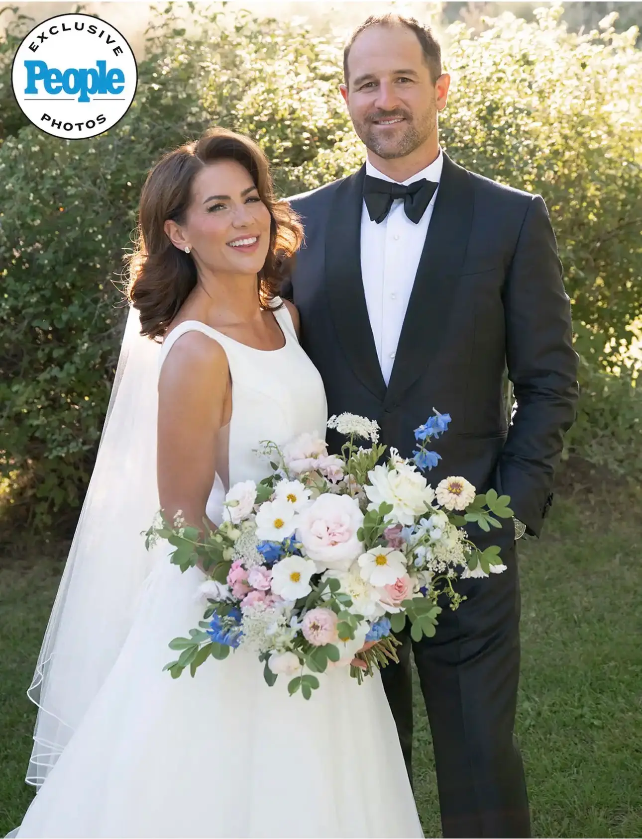 A couple photographed at Cande Bridal Boutique in Kelowna, British Columbia
